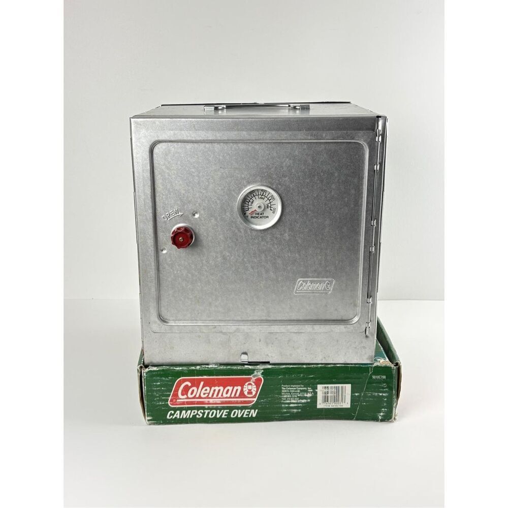 Vtg Coleman Camp Stove Oven Non-Corrosion Aluminized Steel 5010C700 w/ Orig. Box